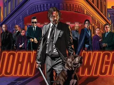 Translite van de John Wick flipperkast