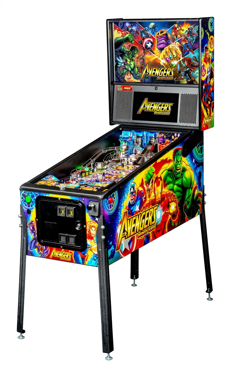 Stern Avengers: Infinity Quest flipperkast - rechterzijde met cabinet art