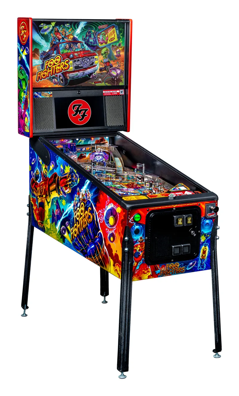 Foo Fighters flipperkast - linkerzijde met cabinet art