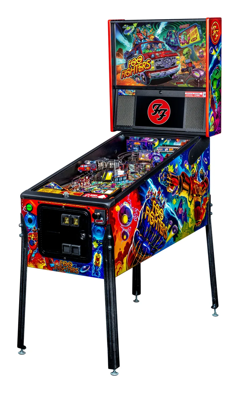 Foo Fighters flipperkast - rechterzijde met cabinet art