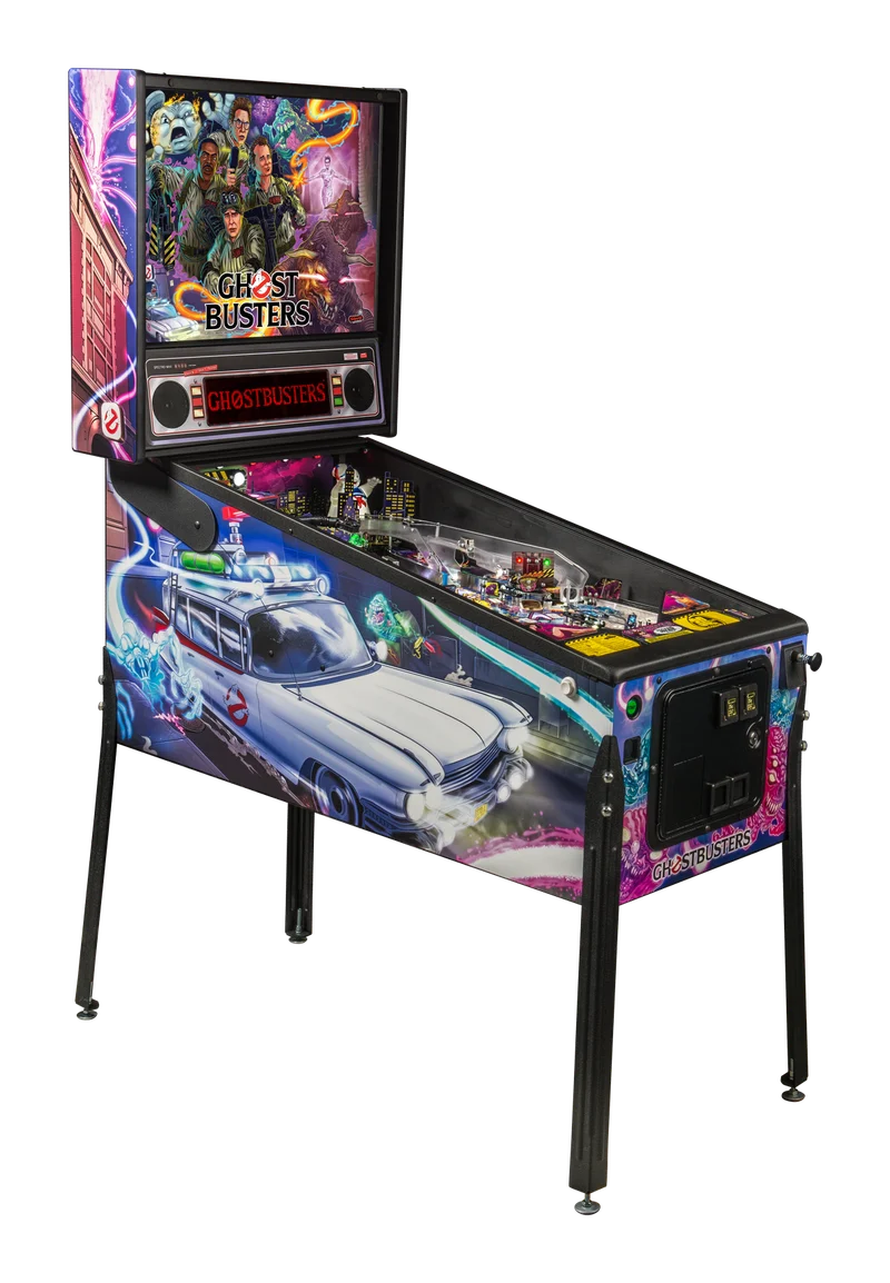 Ghostbusters flipperkast - linkerzijde met cabinet art