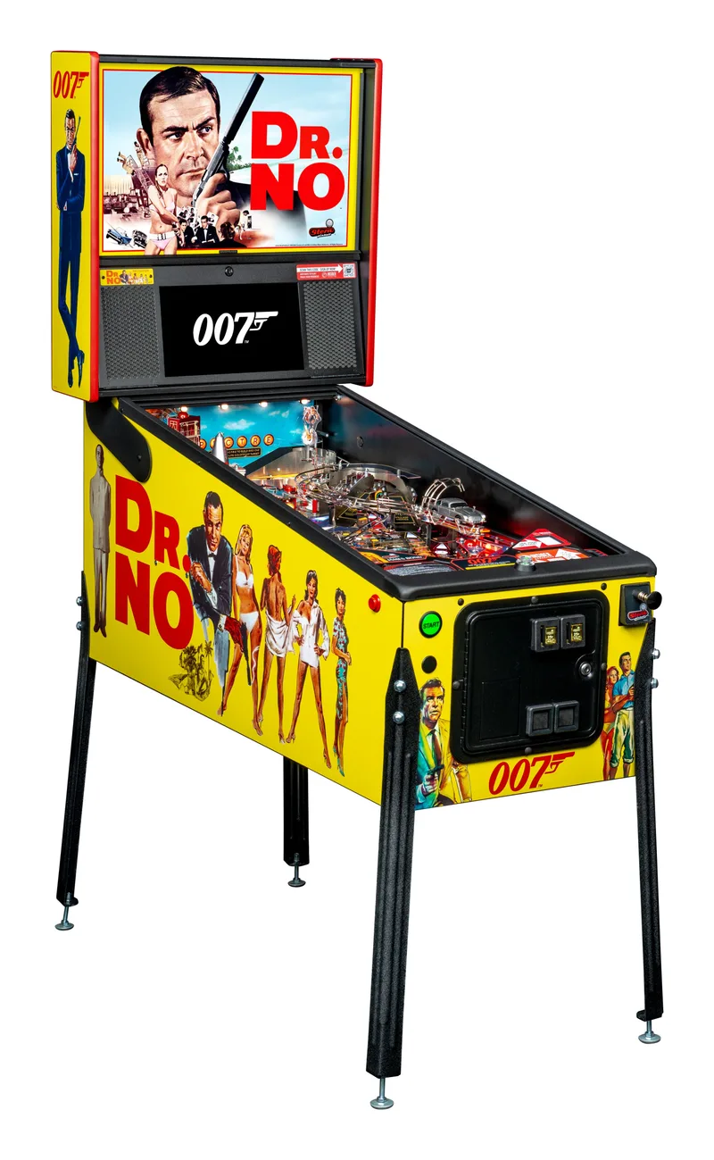James Bond 007 Pro flipperkast - linkerzijde met cabinet art