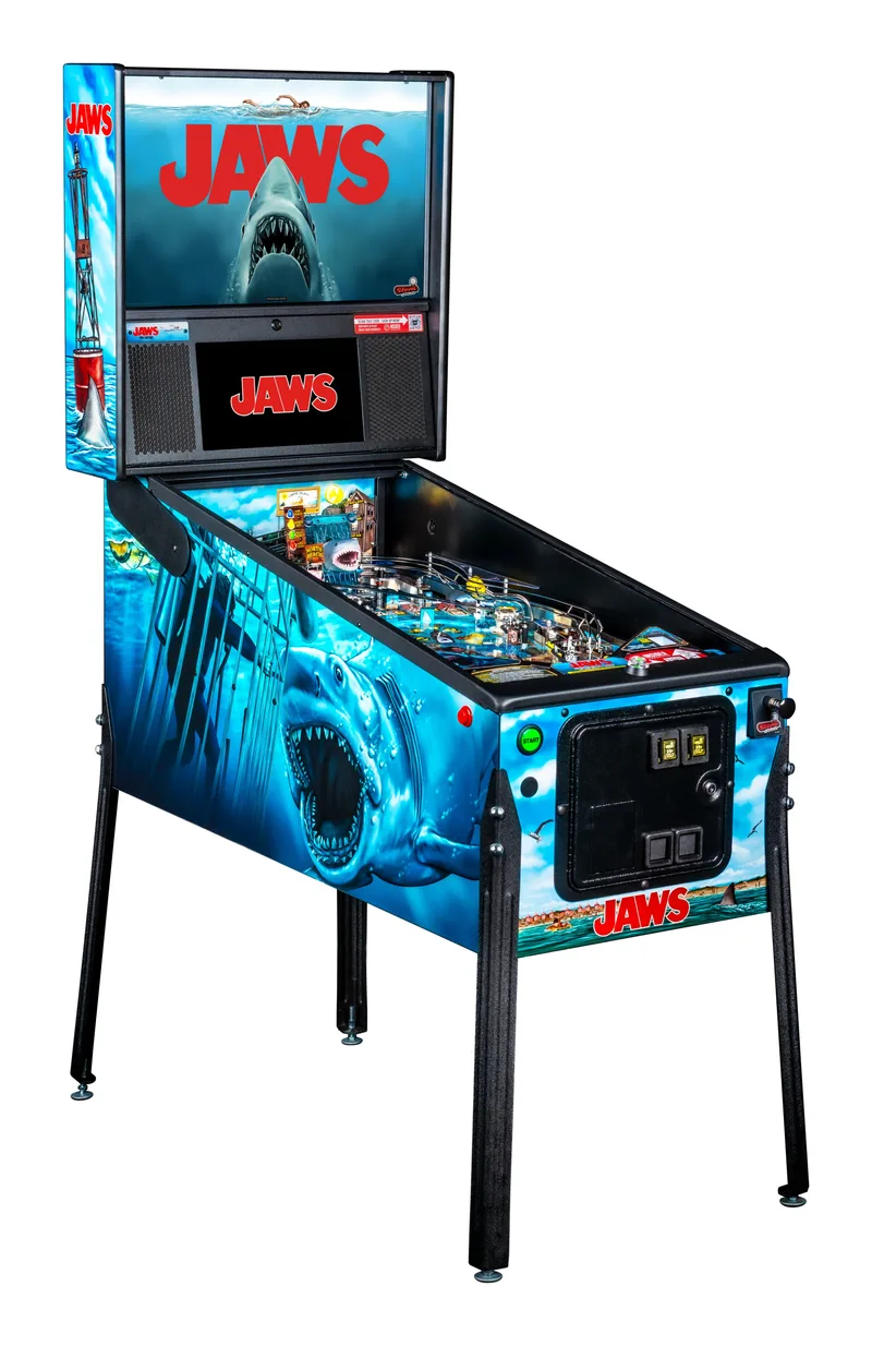 JAWS Pro flipperkast - linkerzijde met cabinet art