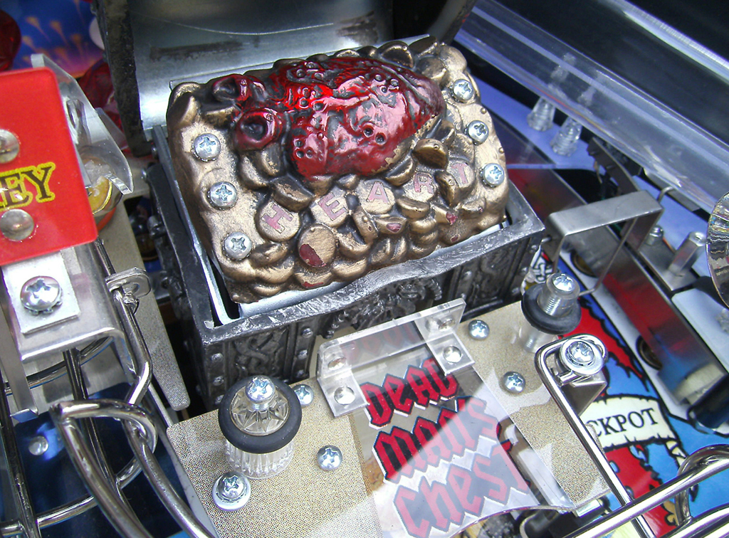 De Dead Man’s Chest op de Stern Pirates of the Caribbean flipperkast
