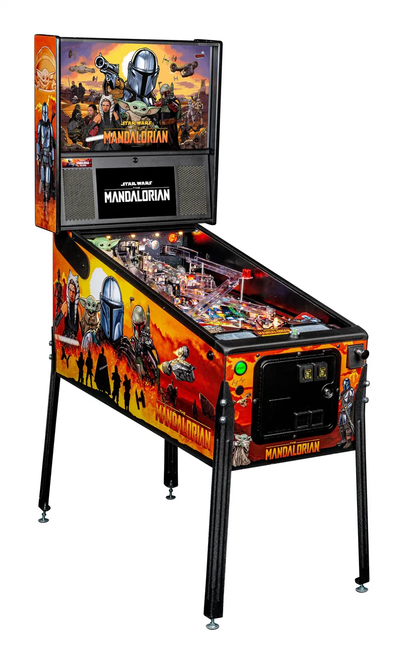 Stern The Mandalorian flipperkast - linkerzijde met cabinet art