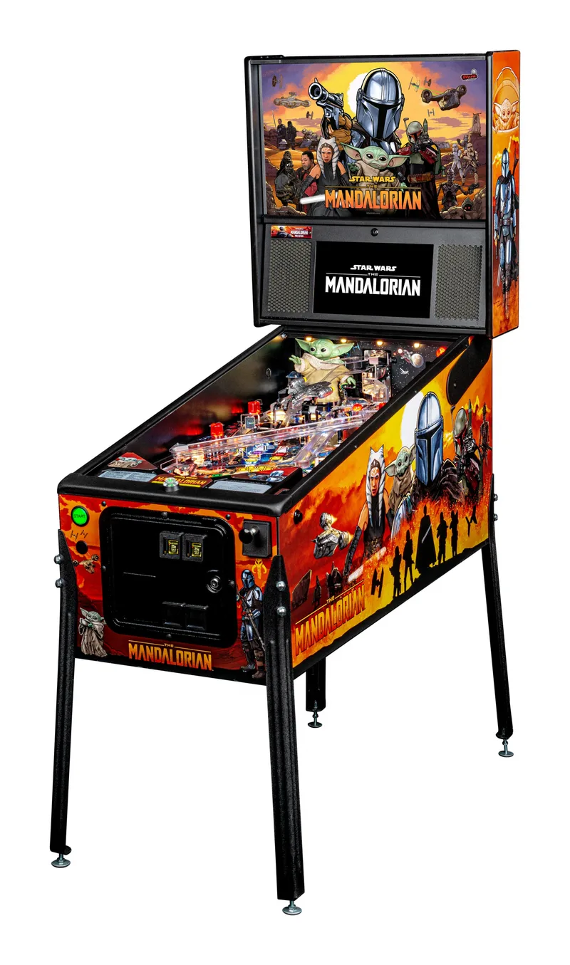 Stern The Mandalorian flipperkast - rechterzijde met cabinet art