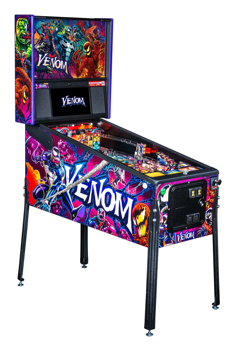 Stern Venom flipperkast - linkerzijde met cabinet art