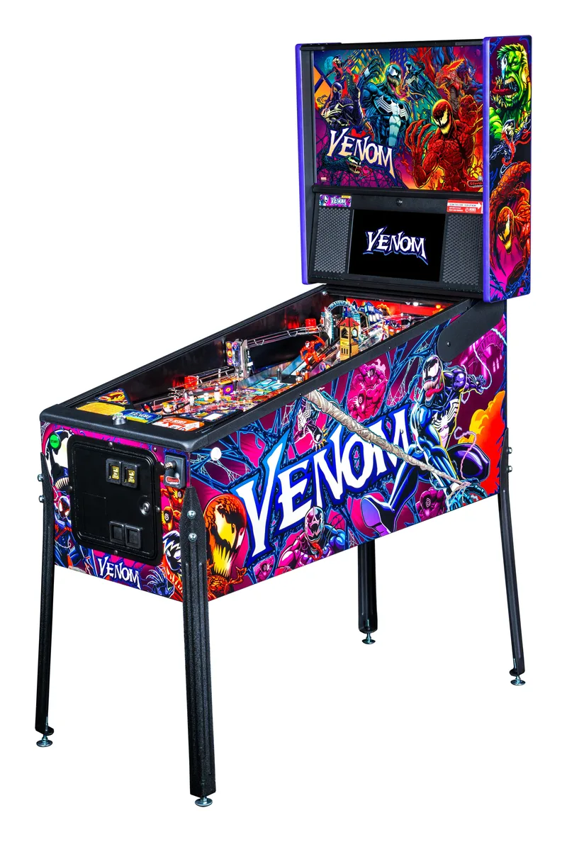 Stern Venom flipperkast - rechterzijde met cabinet art