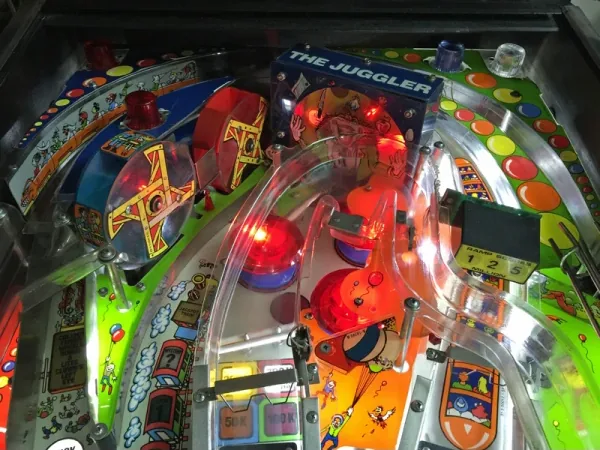 Wheel of Fortune op de Williams Hurricane flipperkast