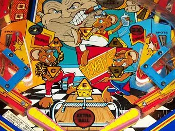 Muizenvallen op de Bally Mousin' Around flipperkast