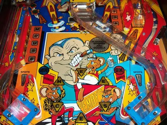 Multiball op de Bally Mousin' Around flipperkast