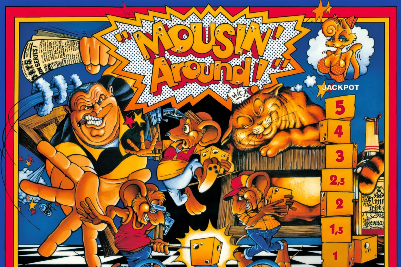 Bally Mousin' Around flipperkast te huren - een vrolijk kat-en-muisspel door het hele huis