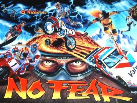 Dangerous Sports op de Williams No Fear flipperkast