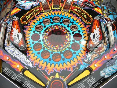 The Gauntlet op de Williams No Fear flipperkast