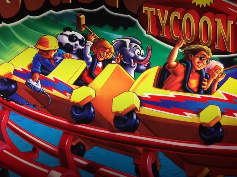 Voor het hele gezin op de Stern Pinball Rollercoaster Tycoon flipperkast