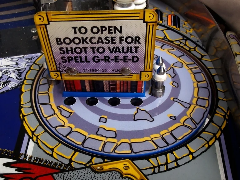 Greed Multiball op de Bally The Addams Family flipperkast