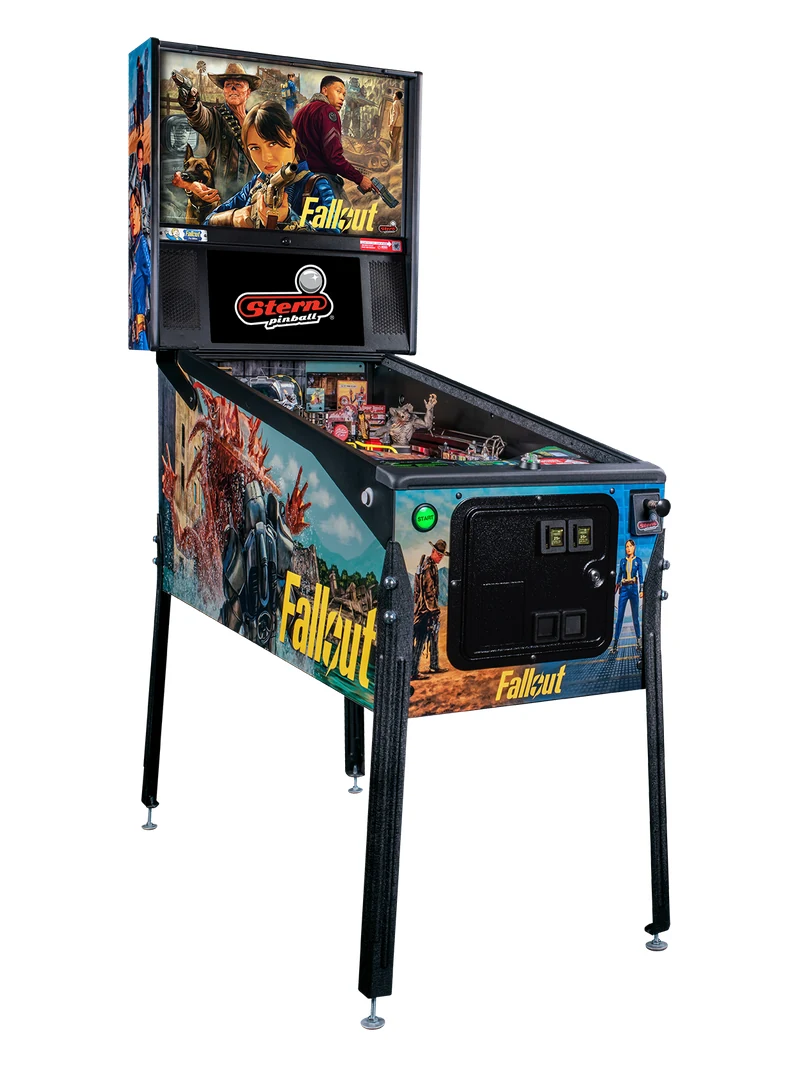 Fallout Pro flipperkast, linkerzijde met cabinet art