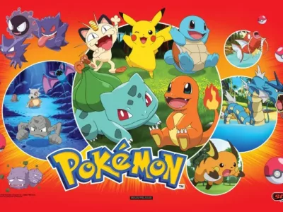 Translite van de Pokémon flipperkast
